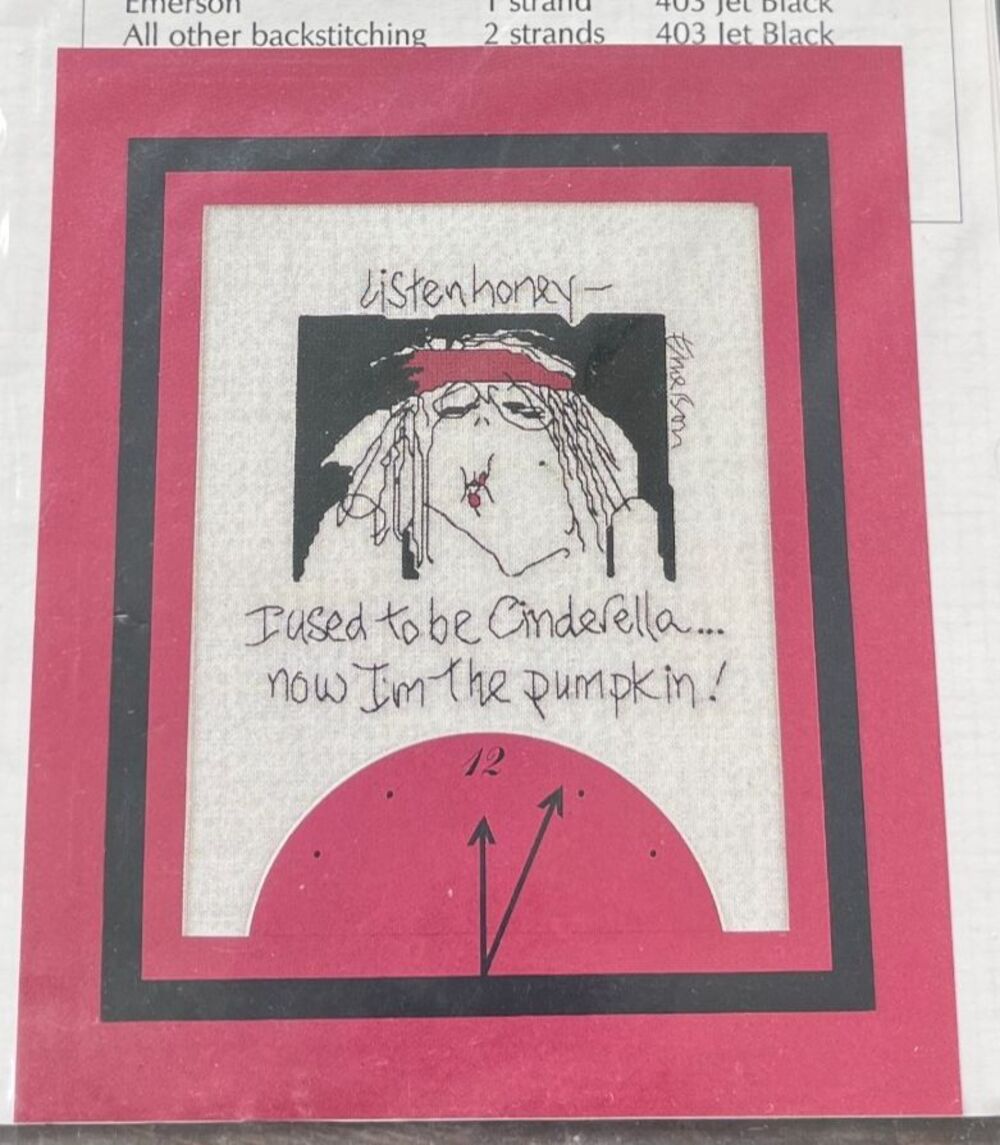 Emerson Listen Honey Life's a Stitch! Chart "Now I'm the Pumpkin" NEW Sealed